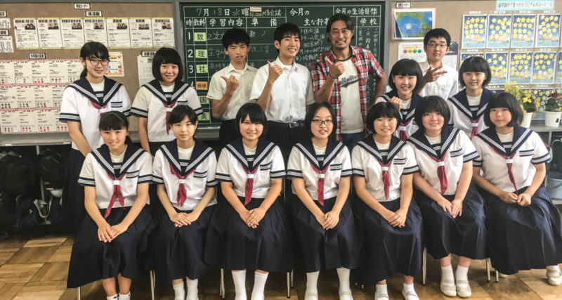 中学三年生15人と薬物乱用防止教室 阿字ヶ浦中学校 茨城県